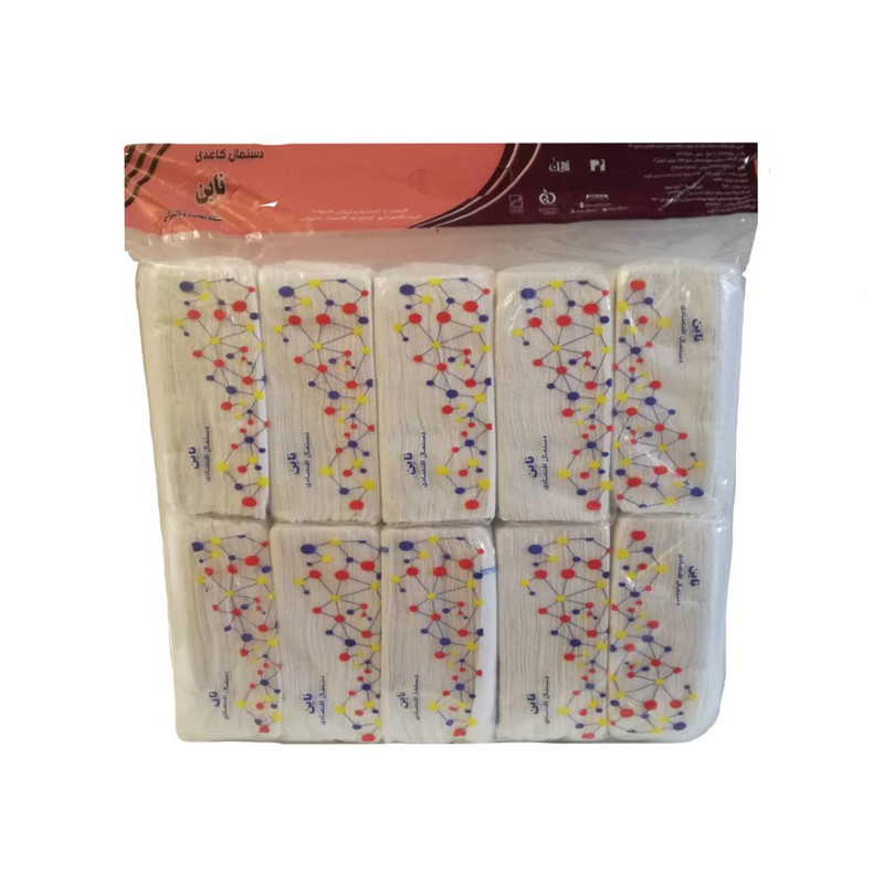 دستمال کاغذی ناین مدل خانواده بسته 10 عددی