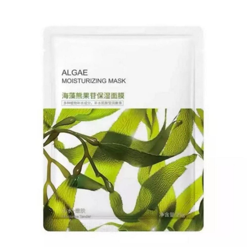 خرید و قیمت ماسک صورت مدل ورقه ای جلبک وزن 25 گرم