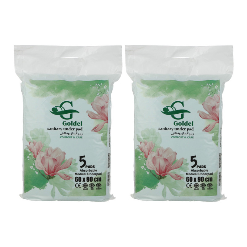 خرید و قیمت پد زیر انداز بهداشتی گلدل مدل اکو مجموعه 2 عددی