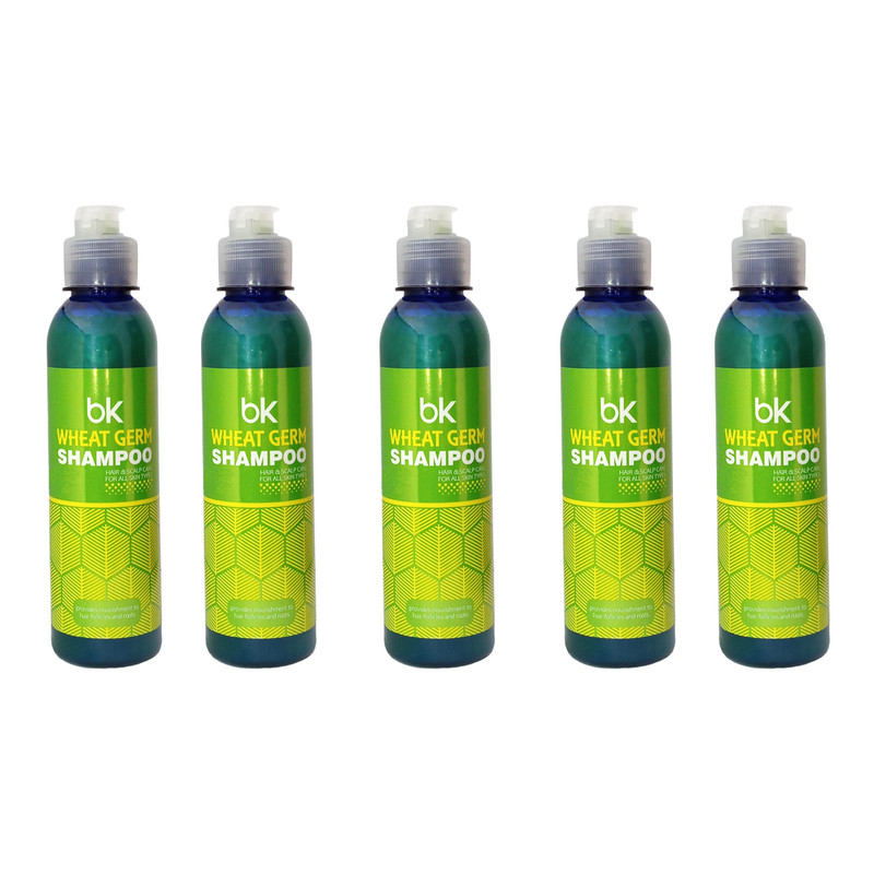 شامپو مو بی کی مدل جوانه گندم حجم 250 میلی لیتر مجموعه 5 عددی