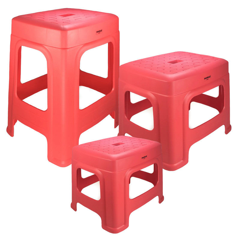 چهارپایه ممتاز پلاستیک مدل 400 مجموعه 3 عددی