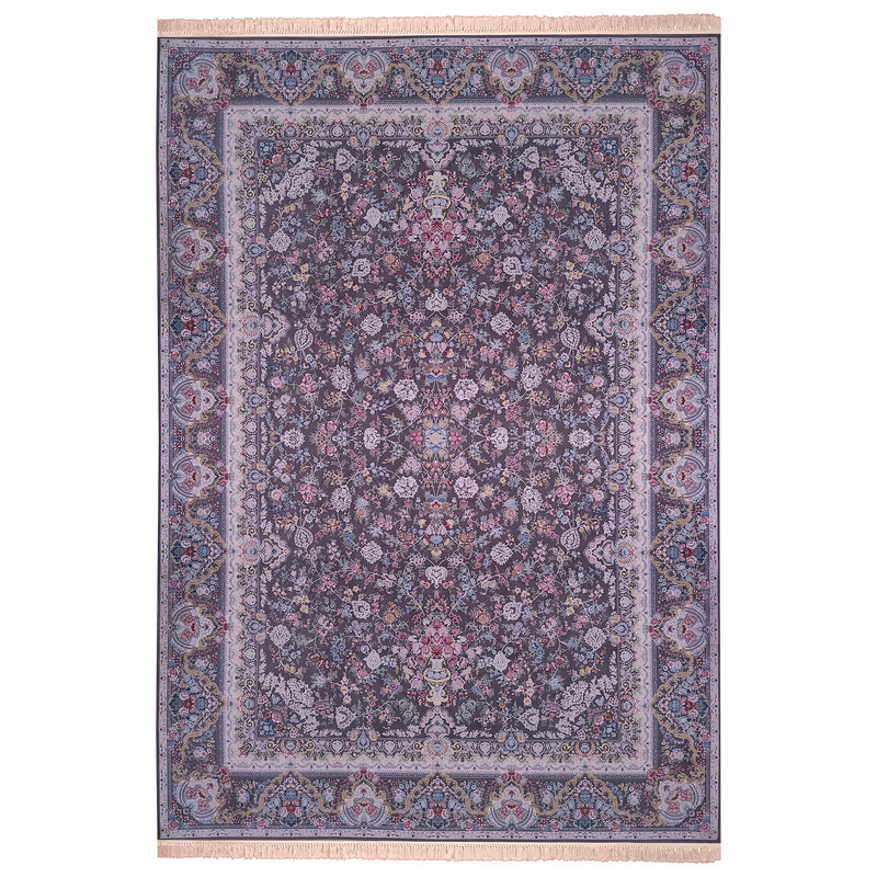 فرش ماشینی زمرد مشهد طرح افشان زمینه الماسی