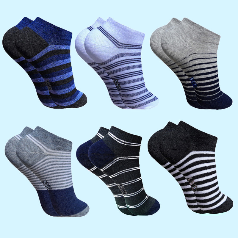 جوراب پسرانه لنتر مدل مچی کد 7557 مجموعه 6 عددی