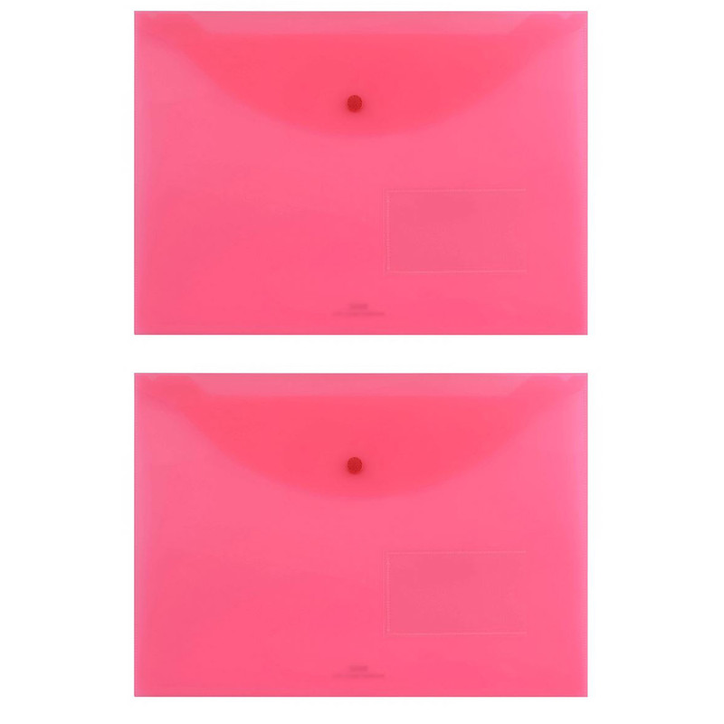 پوشه دکمه دار پاپکو مدل A4-116BT سایز A4 بسته 2 عددی