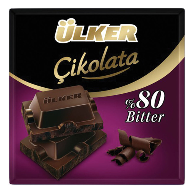 خرید و قیمت شکلات تلخ 80 درصد اولکر - 60 گرم