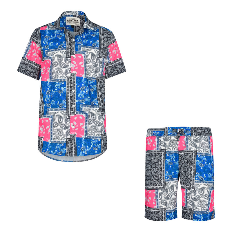 خرید و قیمت ست پیراهن و شلوارک مردانه کانتکس مدل 14