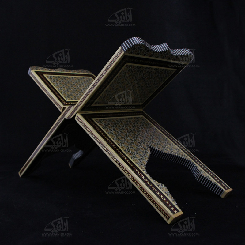 خرید و قیمت رحل خاتم قهوه ای طرح ساده مدل 1123600001