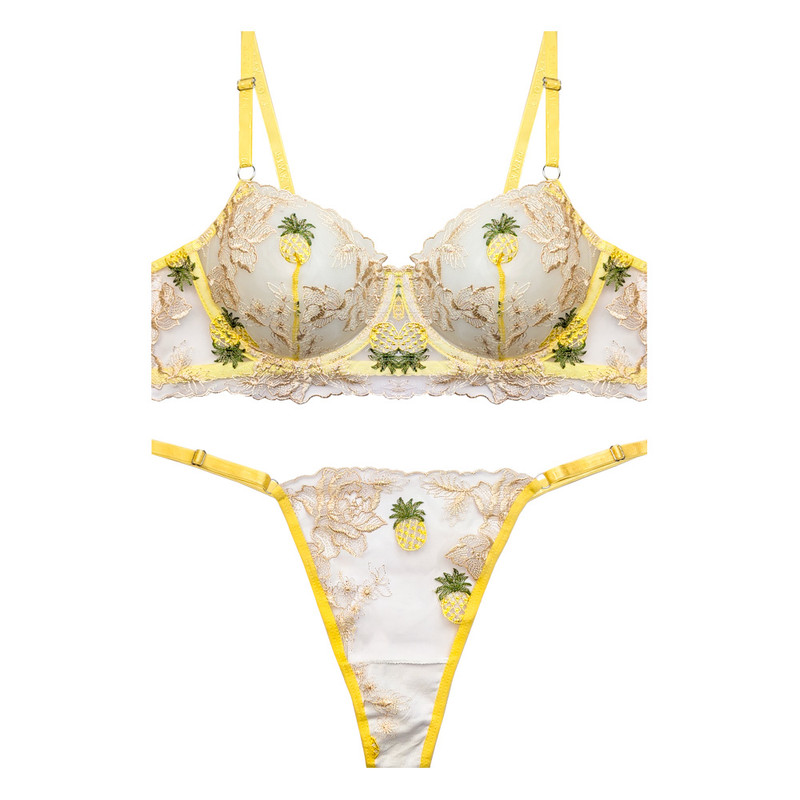 خرید و قیمت ست شورت و سوتین زنانه هانیس مدل توری کد 9302