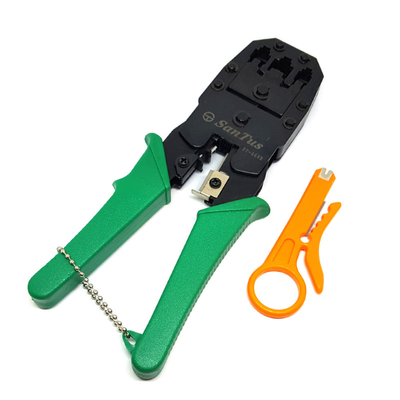 خرید و قیمت آچار سرسوکت زن شبکه و تلفن سانتوس مدل ST468B