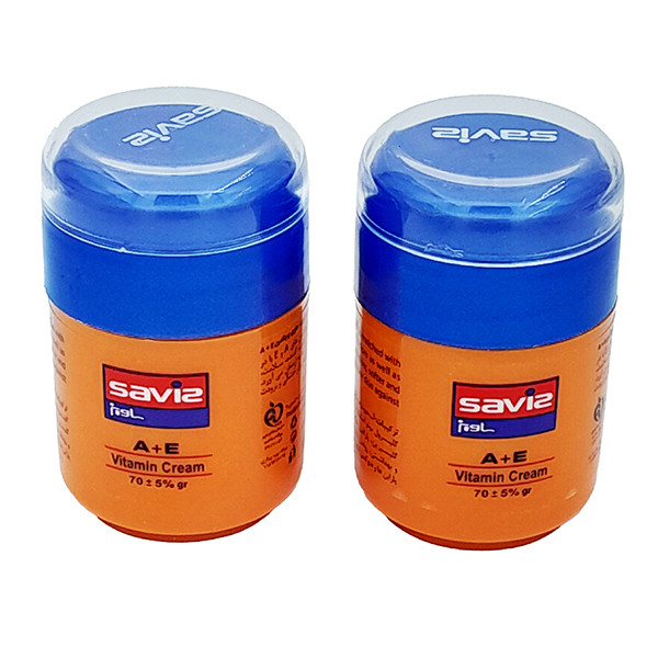 کرم مرطوب کننده ساویز مدل A + E حجم 70 میلی لیتر مجموعه 2 عددی