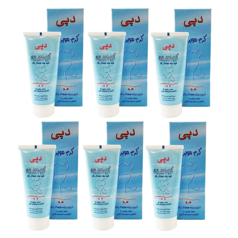 کرم موبر دپی مدل HRZ حجم 50 میلی لیتر مجموعه 6 عددی