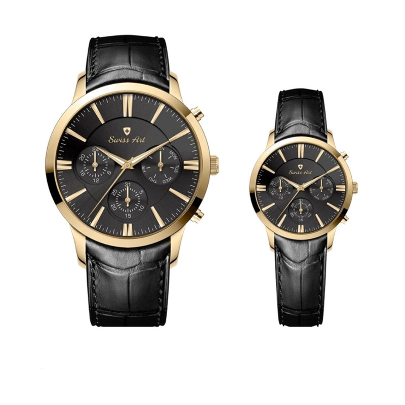 خرید و قیمت ست ساعت مچی عقربهای زنانه و مردانه سوئیس آرت مدل sw80023