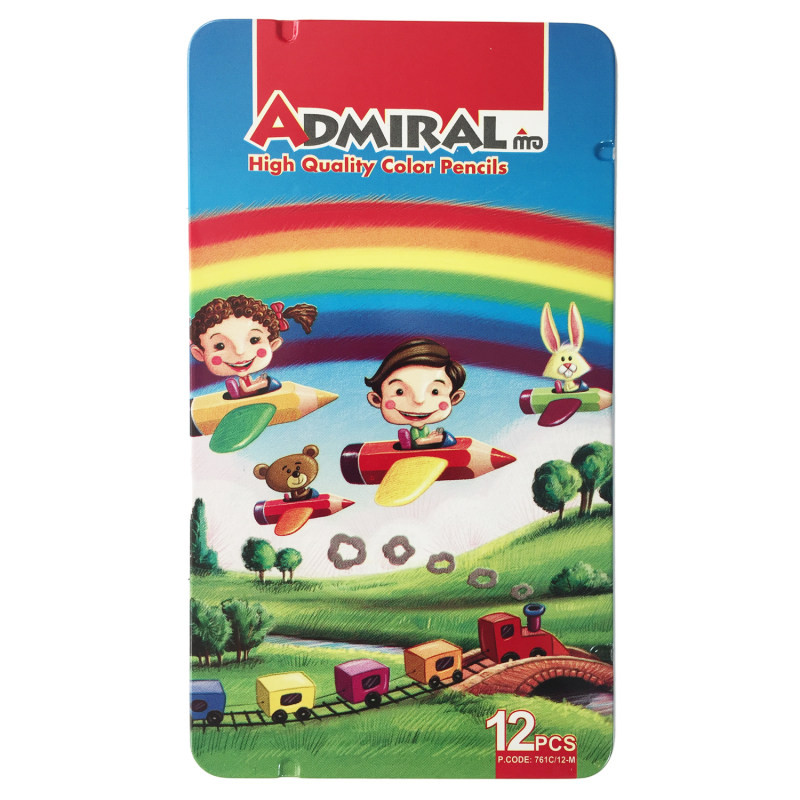 مداد رنگی 12 رنگ آدمیرال مدل 761C