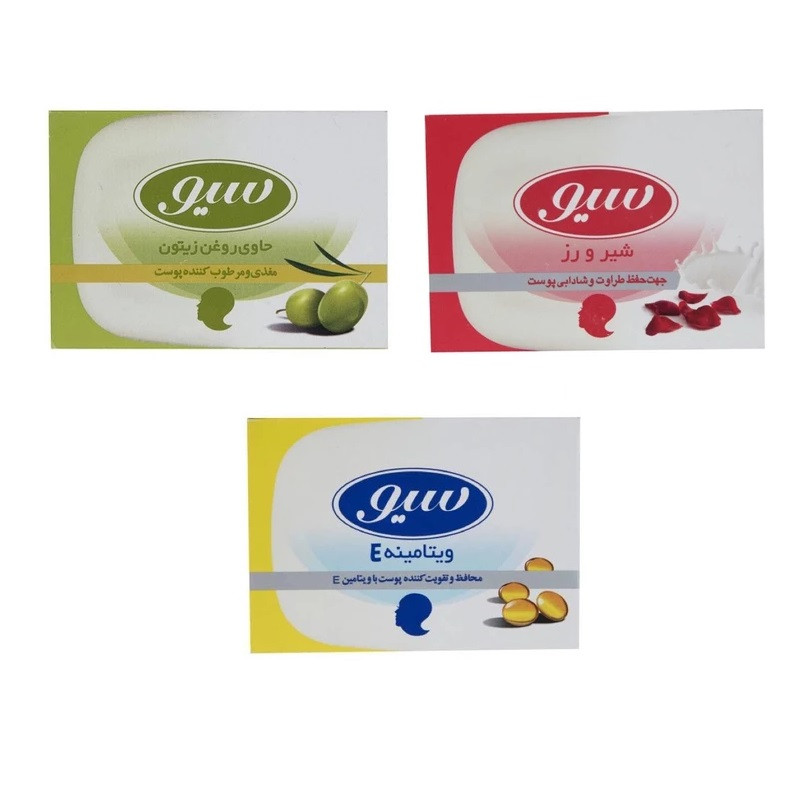 صابون شستشو سیو مدل E2 وزن 125 گرم مجموعه 3 عددی