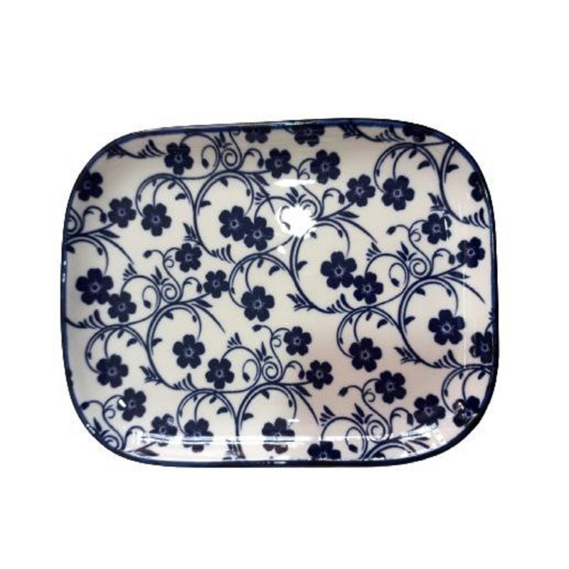 ظرف سرو دنی هوم مدل خرماخوری طرح گل بهاره مجموعه دو عددی