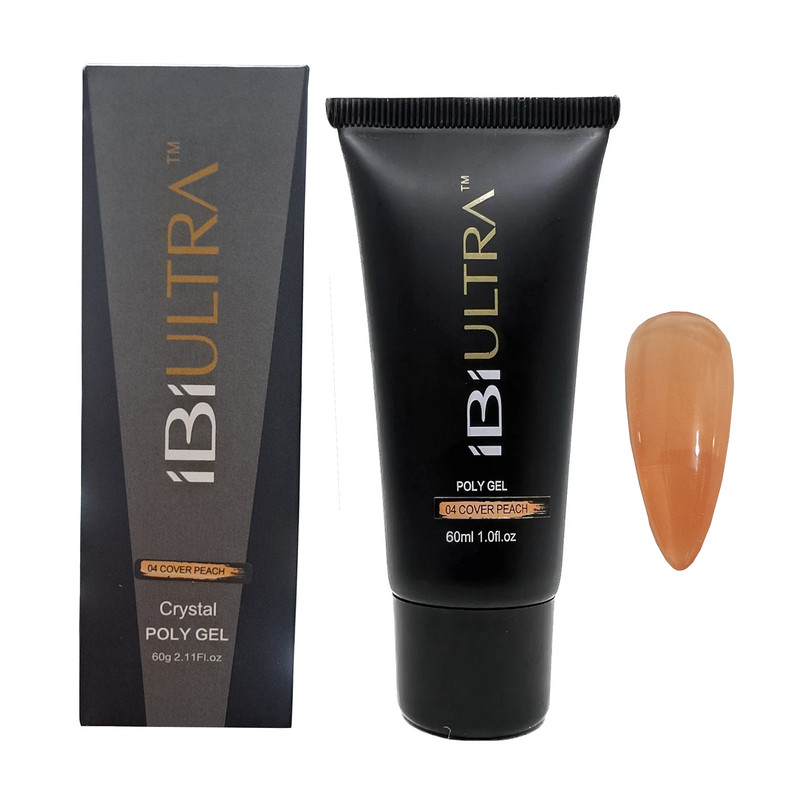 پلی ژل کاشت ناخن آی بی آی الترا مدل 04 حجم 60 میلی لیتر رنگ هلویی
