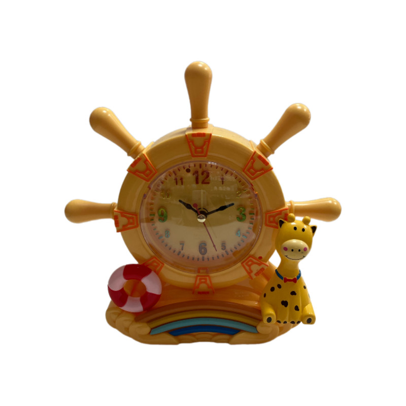 ساعت رومیزی مدل فرمان کشتی طرح زرافه