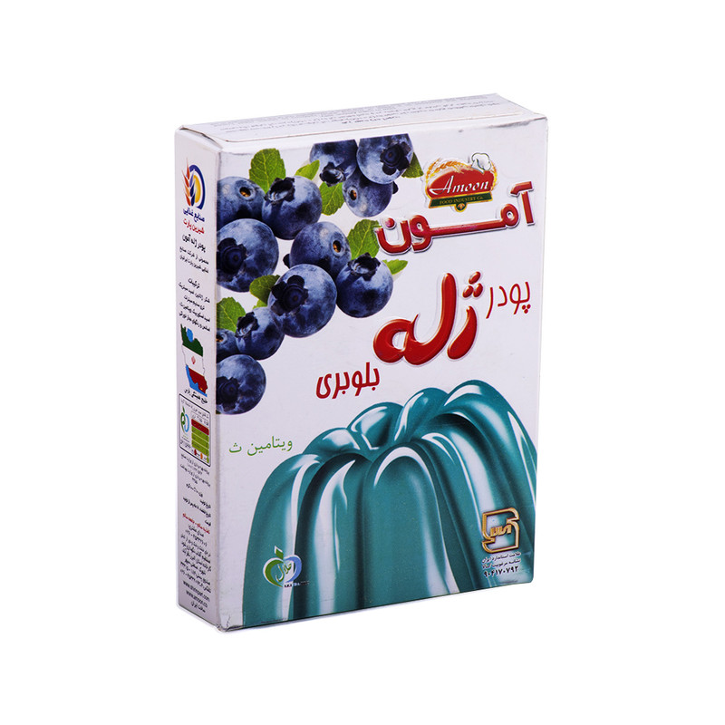 پودر ژله بلوبری آمون - 100 گرم بسته 3 عددی
