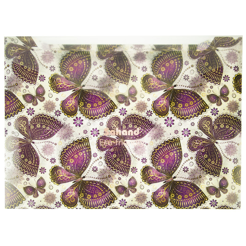 پوشه دکمه دار سهند طرح پروانه سایز A4