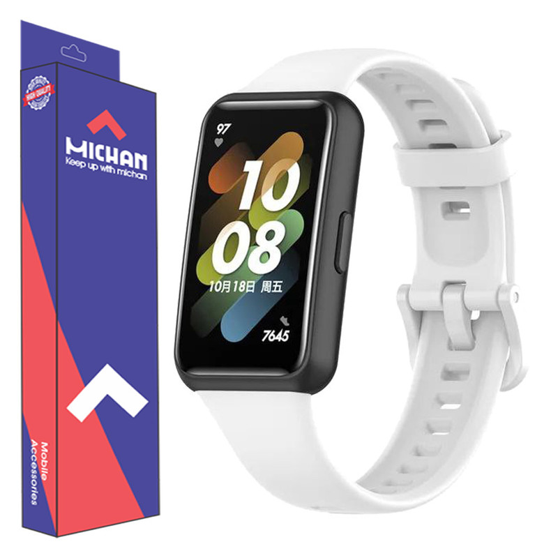 بند میچان مدل Silicone مناسب برای ساعت هوشمند هوآوی Band 7