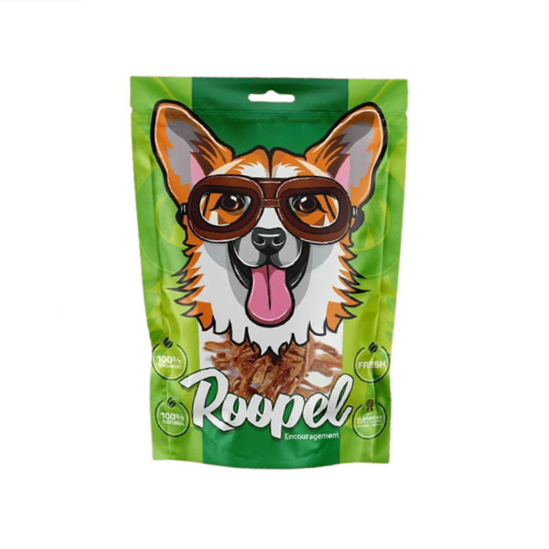 خرید و قیمت غذای تشویقی سگ روپل مدل چیپس فیله مرغ وزن 50 گرم
