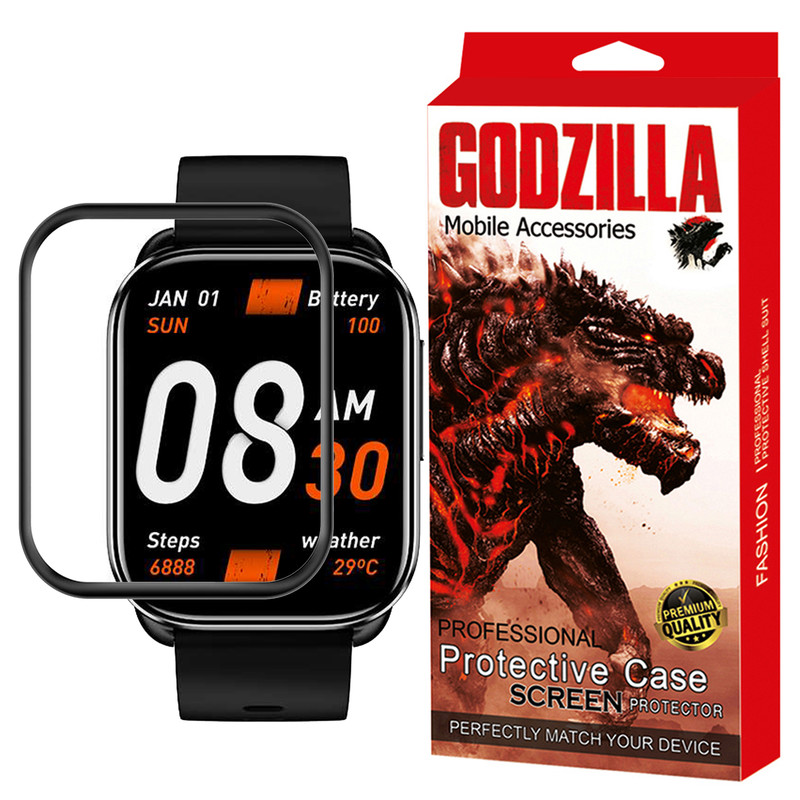محافظ صفحه نمایش گودزیلا مدل PMMA مناسب برای ساعت هوشمند کیو سی وای QCY GS