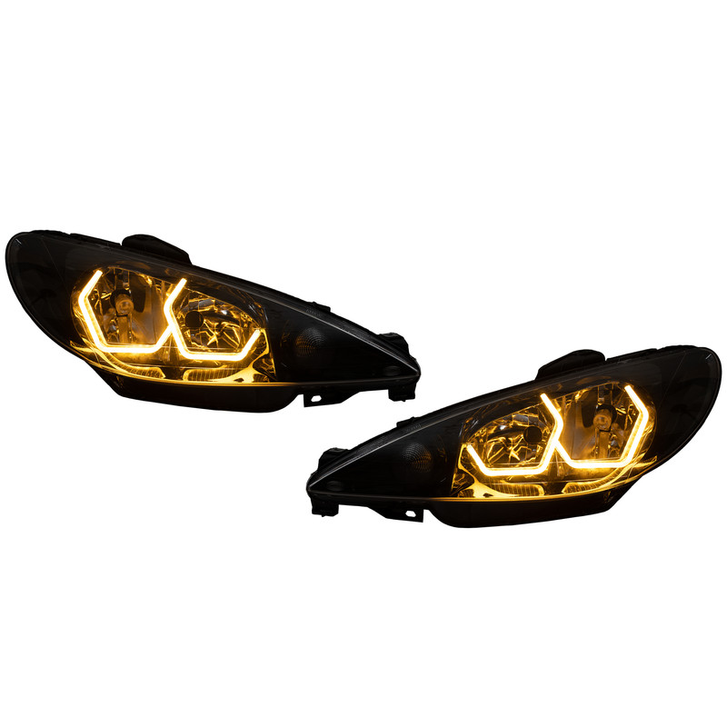 چراغ جلو خودرو گروه پژوهش صنعت مدرن مدل Pa202 مناسب برای پژو 206 بسته دو عددی