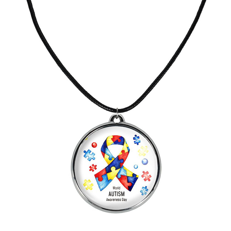 گردنبند خندالو مدل اتیسم Autism کد 2673426735