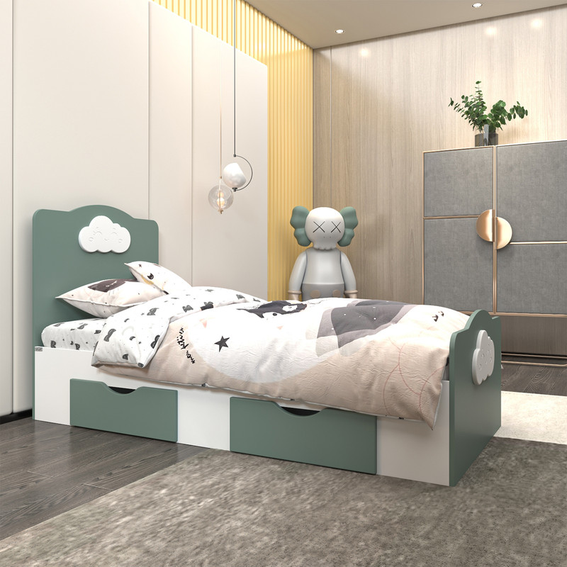 تخت خواب یک نفره اعیان مدل FH760 سایز 80x180 سانتی متر