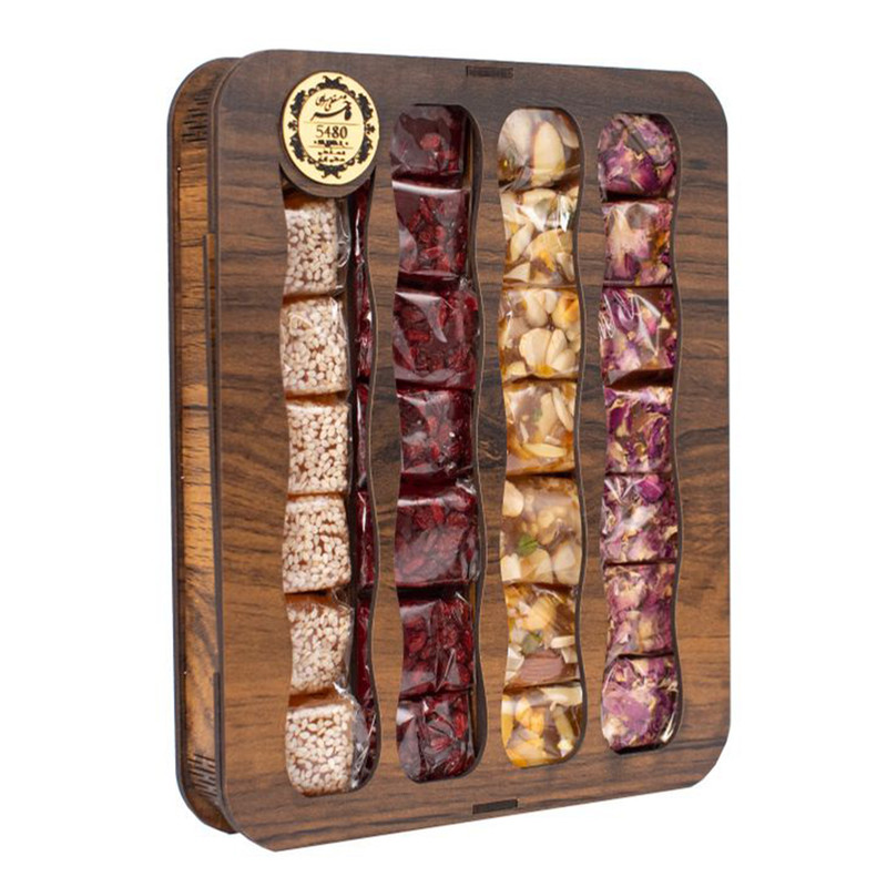 حلوا مسقطی فاخر میکس چهار موج پنجاه و چهار هشتاد - 440 گرم