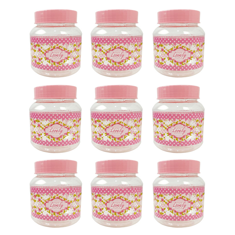 خرید و قیمت بانکه لاولی پلاست مدل گلدار کد size-1 مجموعه 9 عددی