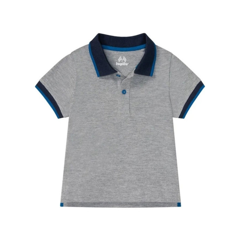 پولوشرت آستین کوتاه پسرانه لوپیلو مدل ملانژ SMB296