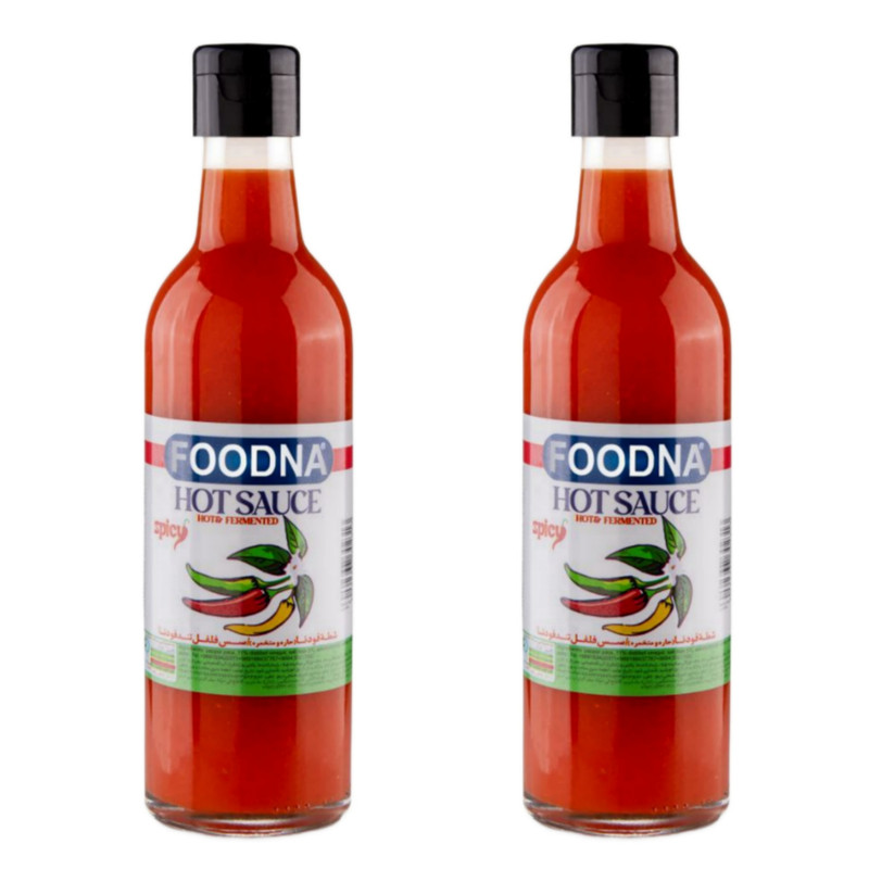 سس فلفل تند قرمز شیشه فودنا - 350 میلی لیتر بسته 2 عددی