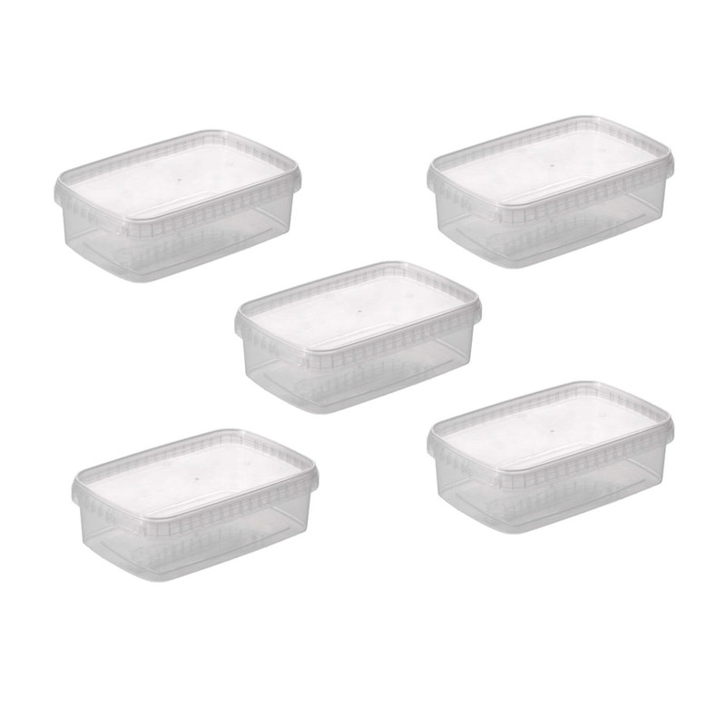 خرید و قیمت ظرف نگهدارنده طب پلاستیک مدل 1000C بسته 5 عددی