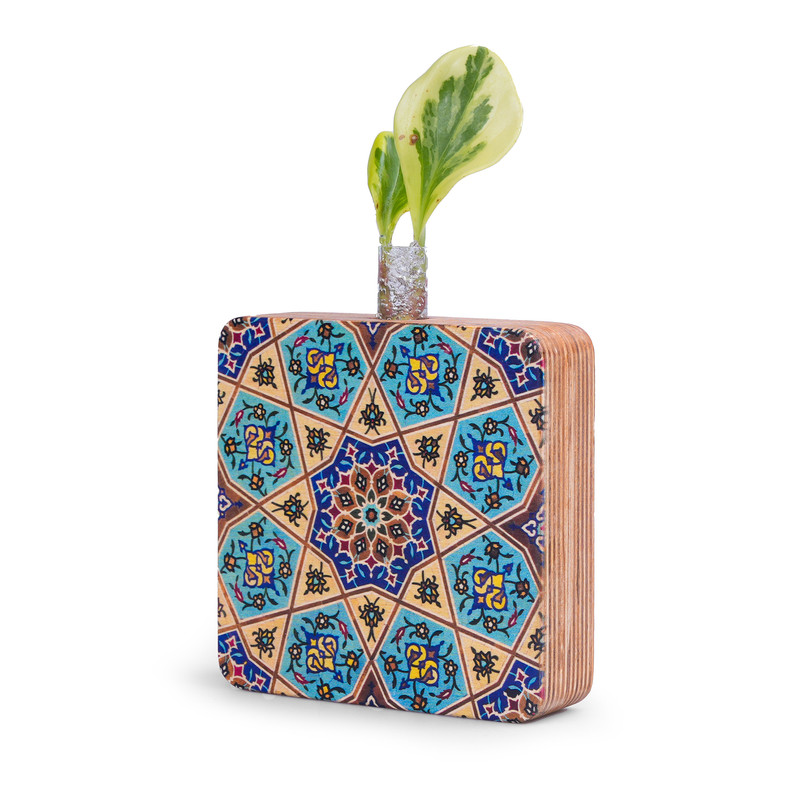 خرید و قیمت گلدان دکوری راکورد مدل P-119A طرح کاشی سنتی