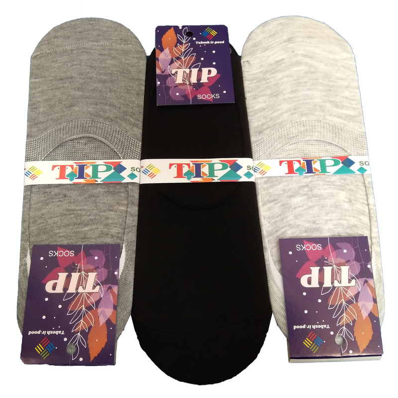 جوراب زنانه تابش ایران پود مدل کالج روباز کد KZ0060 مجموعه 3 عددی