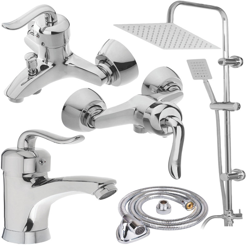 خرید و قیمت ست شیرآلات های پلاس مدل قاصدک US3000 مجموعه 5 عددی