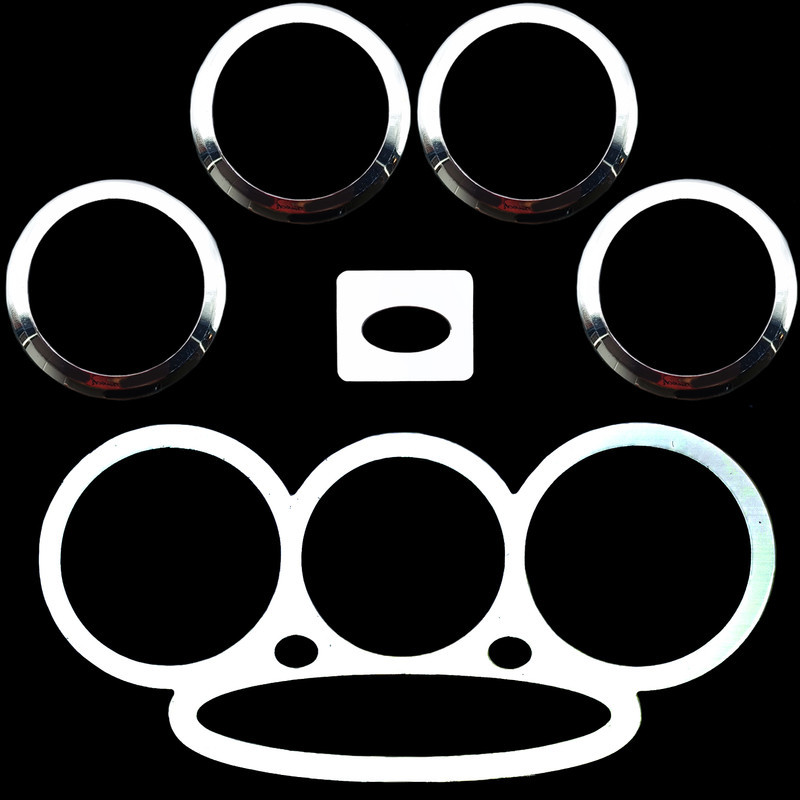 مولتی پنل و ست استیل دریچه هواکش خودرو وارون مدل P-544 مناسب برای پراید بسته 6 عددی