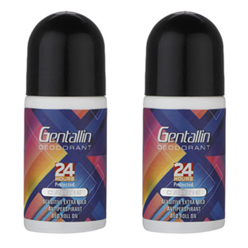 رول ضد تعریق جنتالین مدل Cartie حجم 70 میلی لیتر بسته 2 عددی