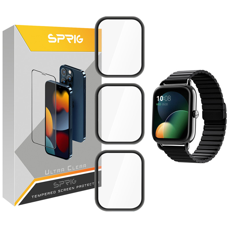 محافظ صفحه نمایش نانو اسپریگ مدل SPG مناسب برای ساعت هوشمند شیائومی Haylou RS4 بسته سه عددی