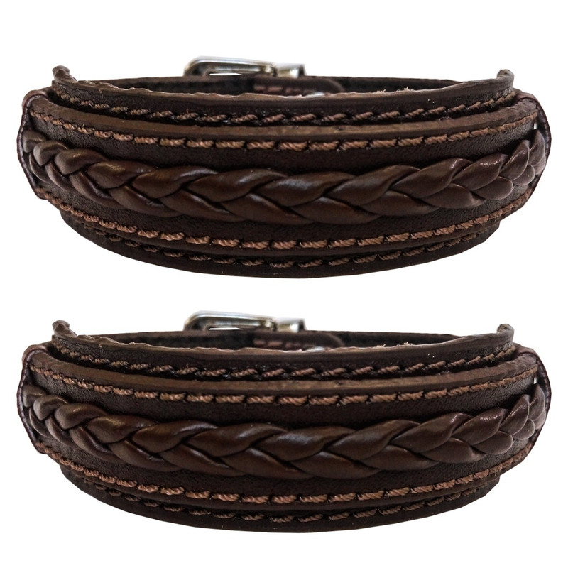 دستبند چرم وارک مدل دوستی مجموعه 2 عددی