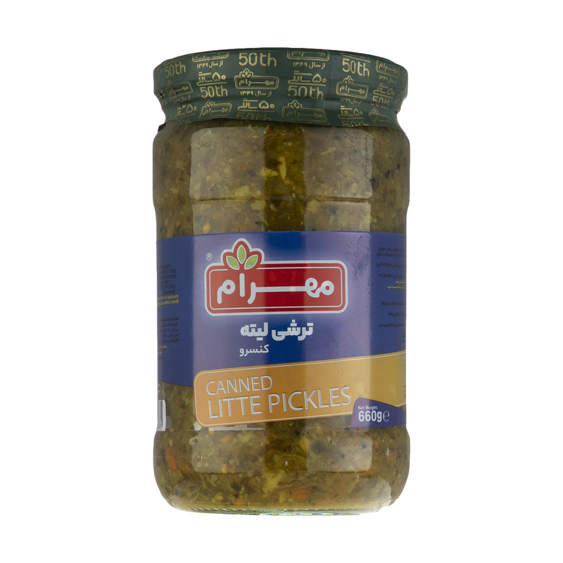 خرید و قیمت ترشی لیته مهرام - 660 گرم