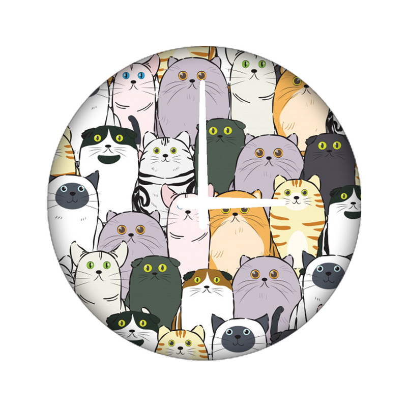 ساعت دیواری مدل گربه کد 359