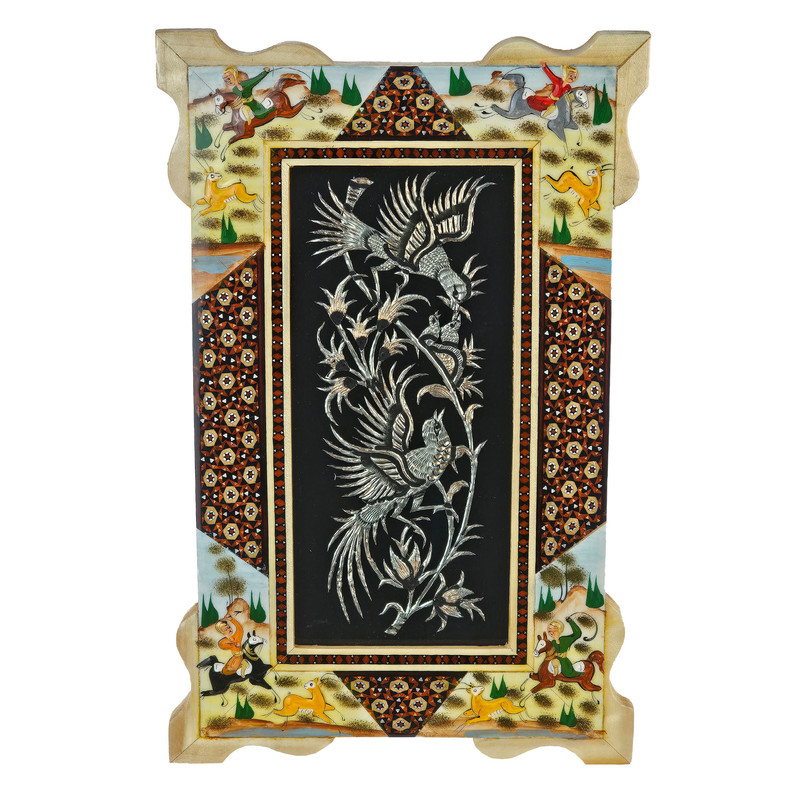 خرید و قیمت تابلو قلمزنی مدل چوگان