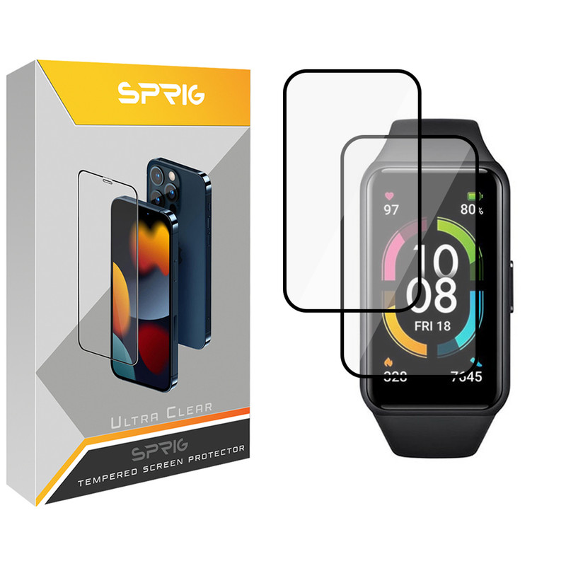 محافظ صفحه نمایش نانو اسپریگ مدل SPG مناسب برای ساعت هوشمند هوآوی Band 6 بسته دو عددی