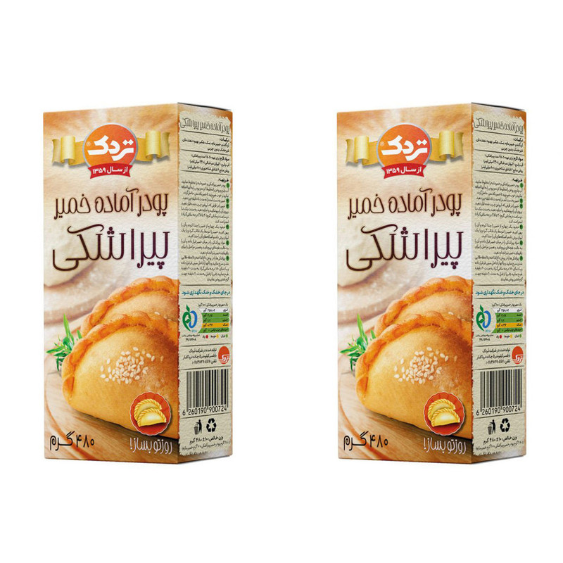 خرید و قیمت پودر آماده خمیر پیراشکی تردک - 480 گرم بسته 2 عددی