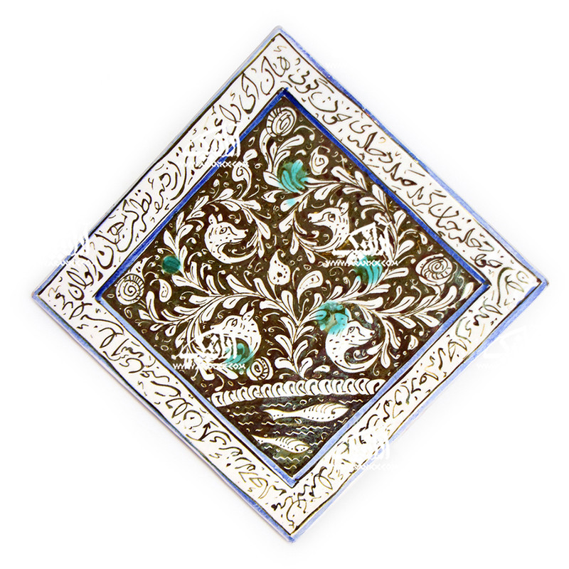 کاشی زرین فام طرح دل مدل 1118800018