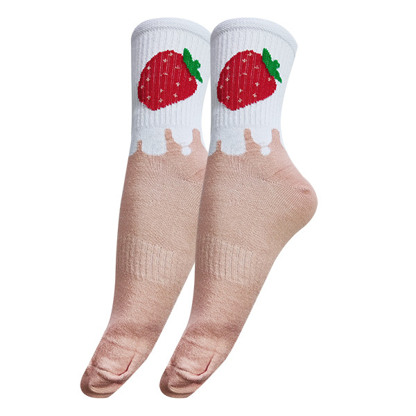 خرید و قیمت جوراب ساق بلند زنانه تن پوش هنگامه مدل کش اسپرت توت فرنگی