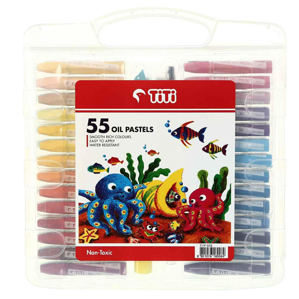 خرید و قیمت پاستل 55 رنگ تی تی کد 98745