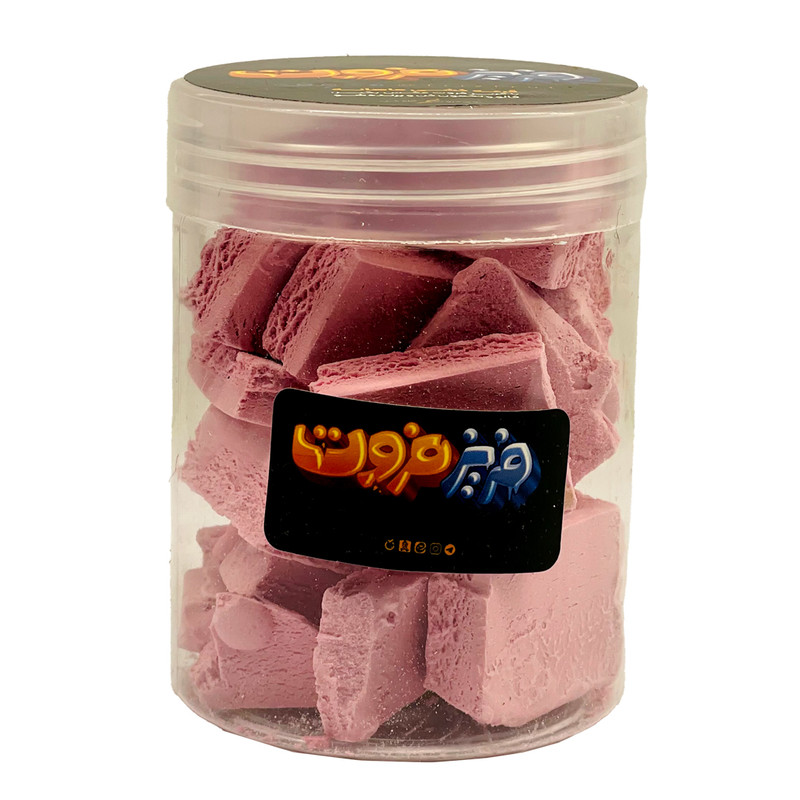 بستنی خشک پفکی طعم توت فرنگی فریزفروت - 100 گرم